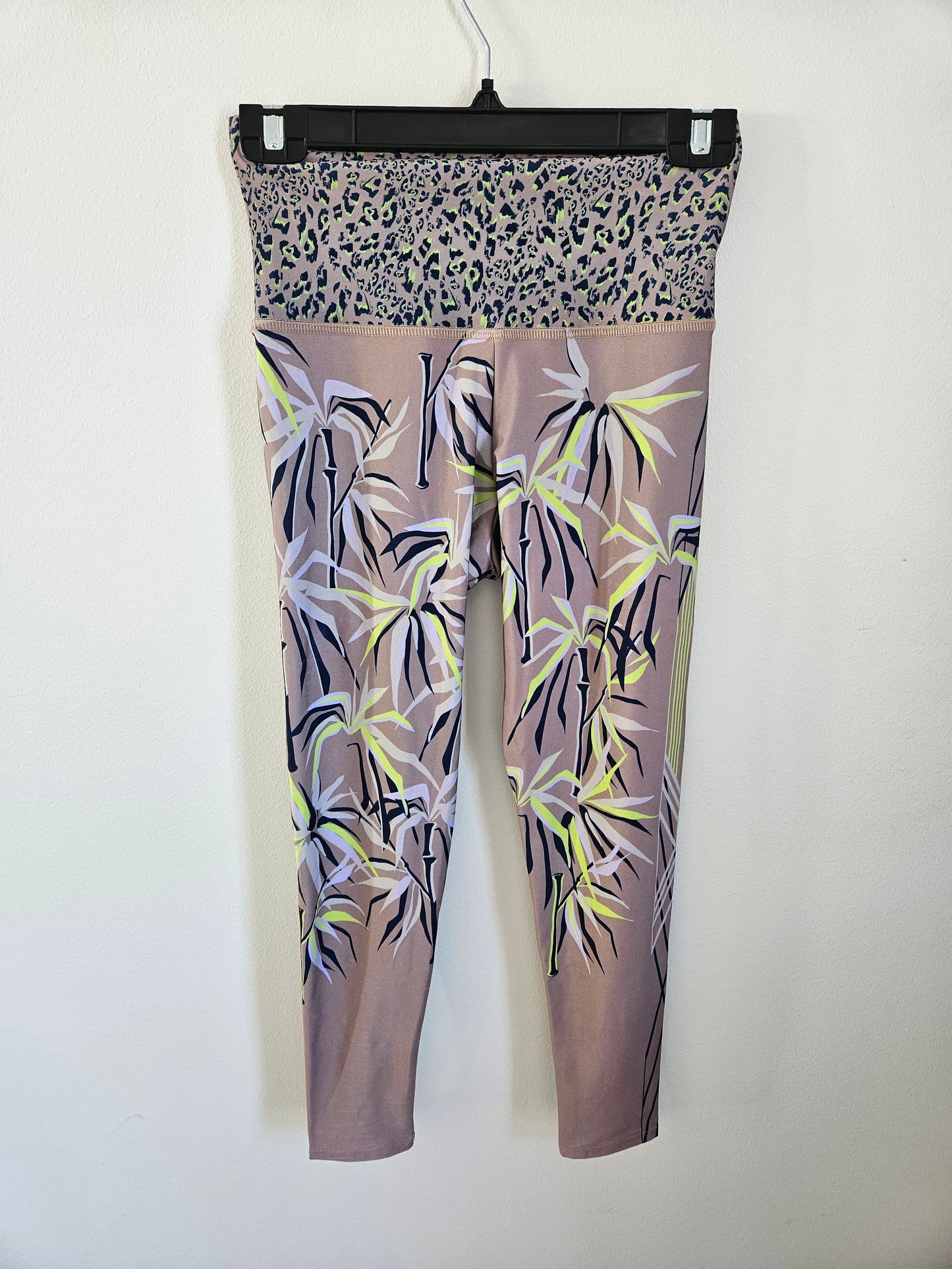 Second hand - Tights, Beigea med mönster, S/M, Onzie