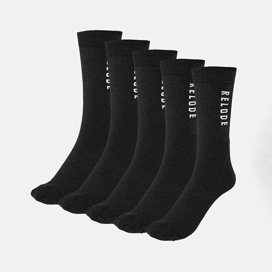 Training Socks 5-pack, Black - Relode